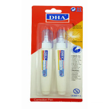 7ml 2PCS Correction Pen with Blister Card Package (DH-811D2)